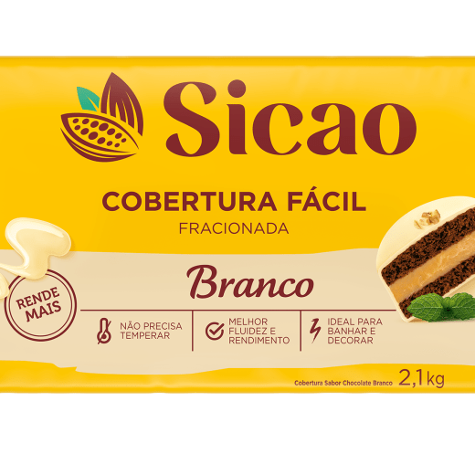 Sicao Fácil Cobertura Fracionada Branco Barra 2,1kg