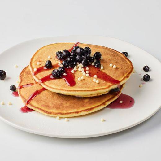 Demonstration video<span>Lemon Blueberry White Chocolate Pancakes</span>