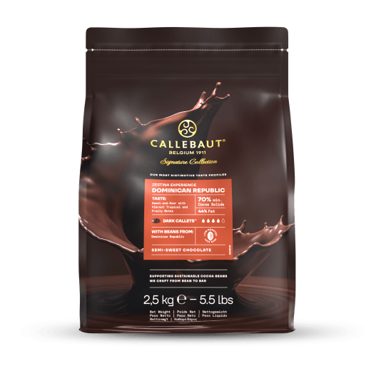 Callebaut Signature Collection - Dark Origin Chocolate - Zestina Dominican Republic - 2.5kg - Callets