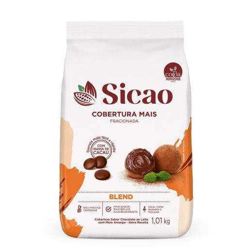Cobertura Fracionada Sabor Chocolate Blend Sicao Mais 1,01 kg