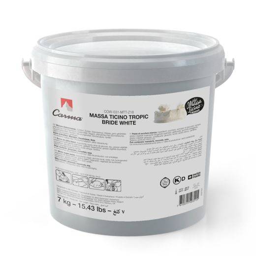 Carma - WHITE SUGAR PASTE – MASSA TICINO BRIDE WHITE – FLOWPACK