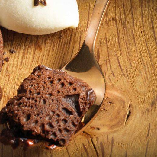 Dark chocolate pastry cream