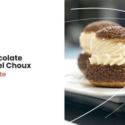 Demonstration video<span>Gold Chocolate & Caramel Choux</span>