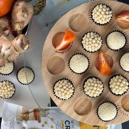 Brigadeiro de Tangerina com Gengibre