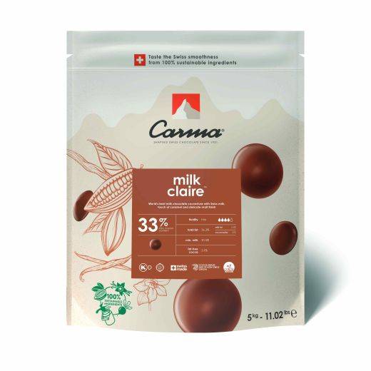 COUVERTURE AU LAIT - MILK CLAIRE 33% - PISTOLES - SACHET 1,5KG