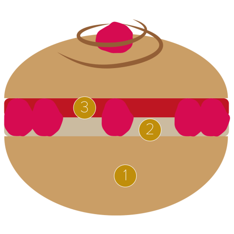 Raspberry macaroon