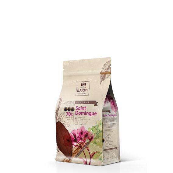 COUVERTURE NOIRE - SAINT-DOMINGUE 70%  - PISTOLES - 1KG SAC