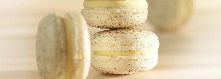 Macarons de chocolate blanco