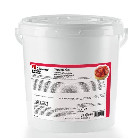 STRAWBERRY GEL – CAPOMA GEL - PAIL 12,5KG