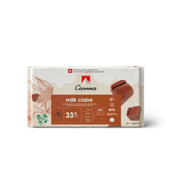COUVERTURE AU LAIT - MILK CLAIRE 33% - BLOC - FLOW PACK 2KG