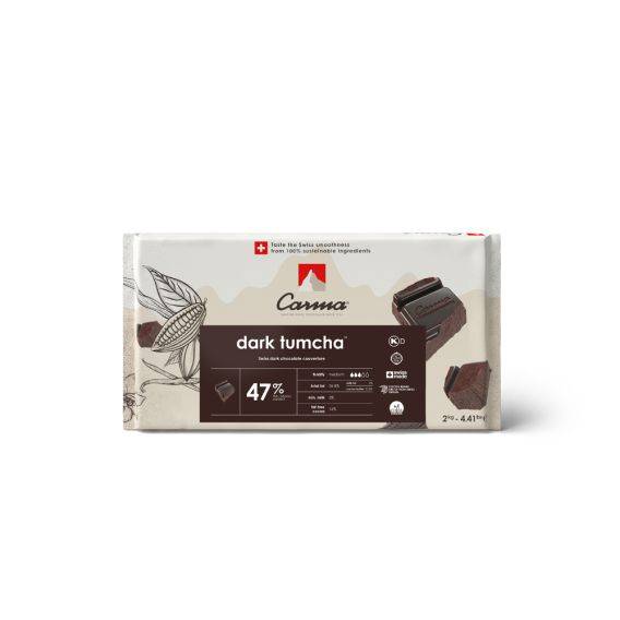 DARK COUVERTURE - DARK TUMCHA 47% - BLOCK - FLOW PACK 2KG