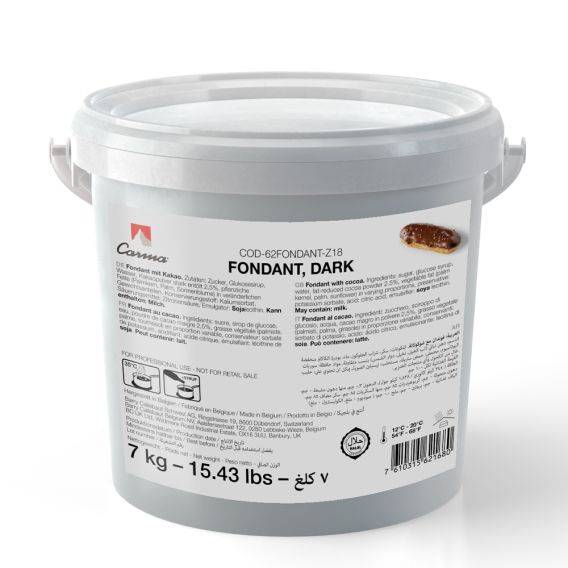 CHOCOLATE FONDANT – FONDANT, DARK – PAIL 7KG