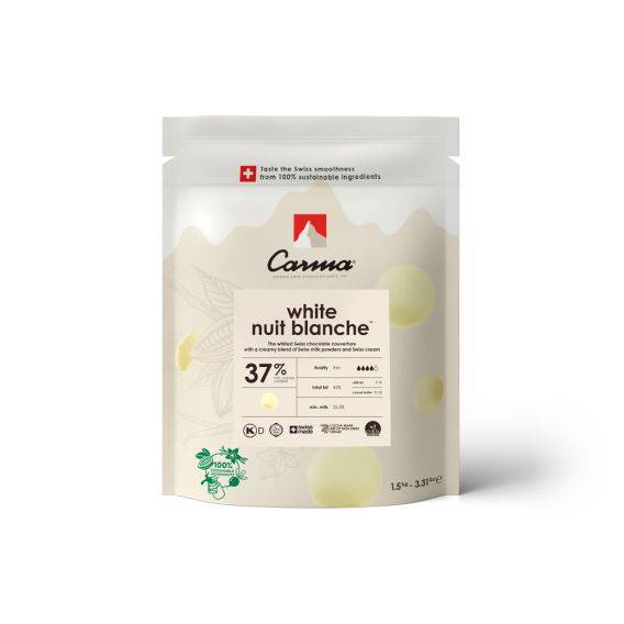 WHITE COUVERTURE - NUIT BLANCHE 37% - DROPS - BAG 1.5KG