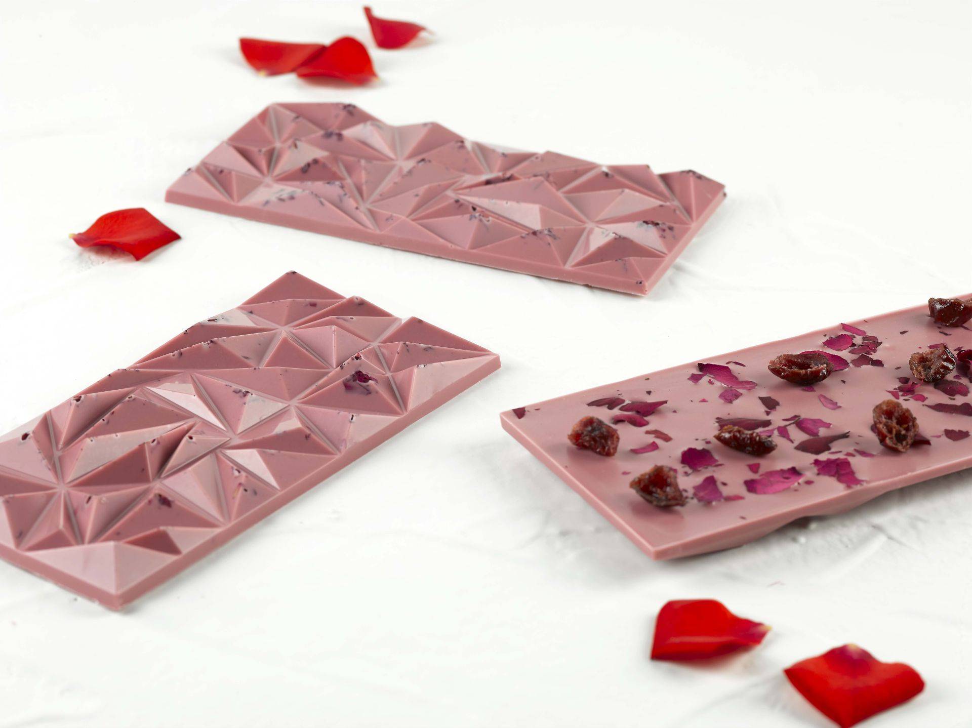 Ruby Peak Tablet with Rose Petals and Cranberries