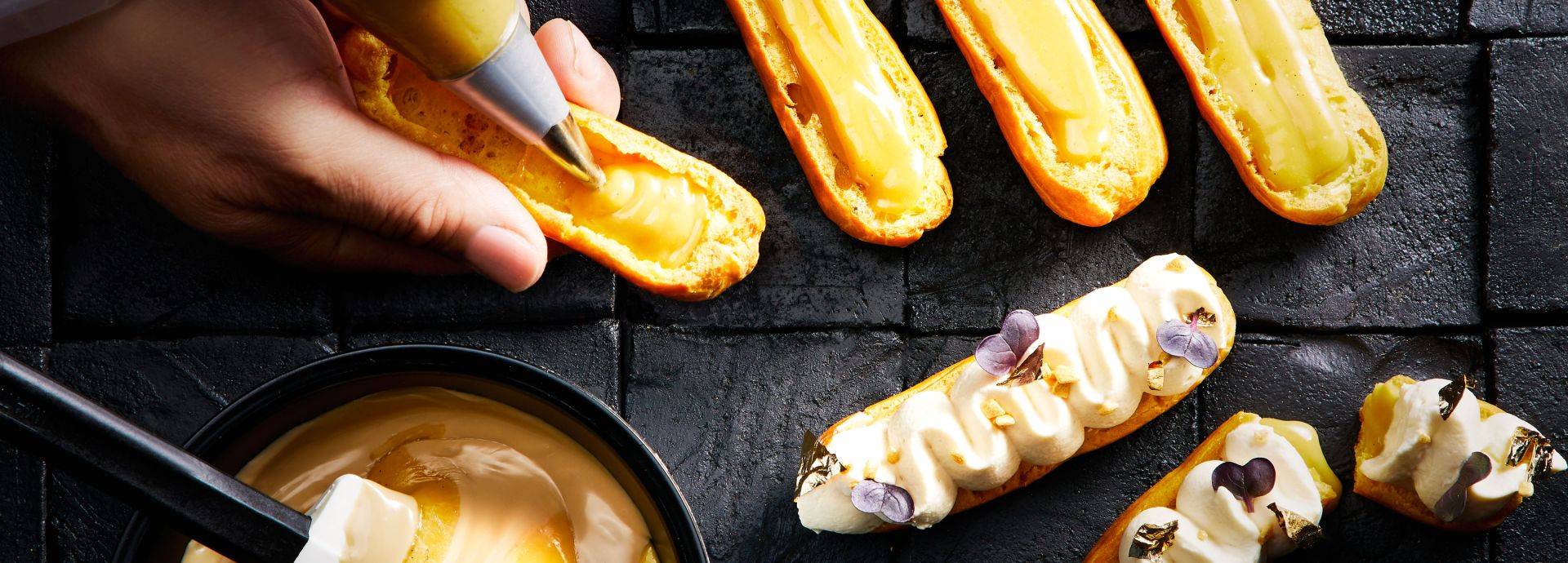 Gold eclair