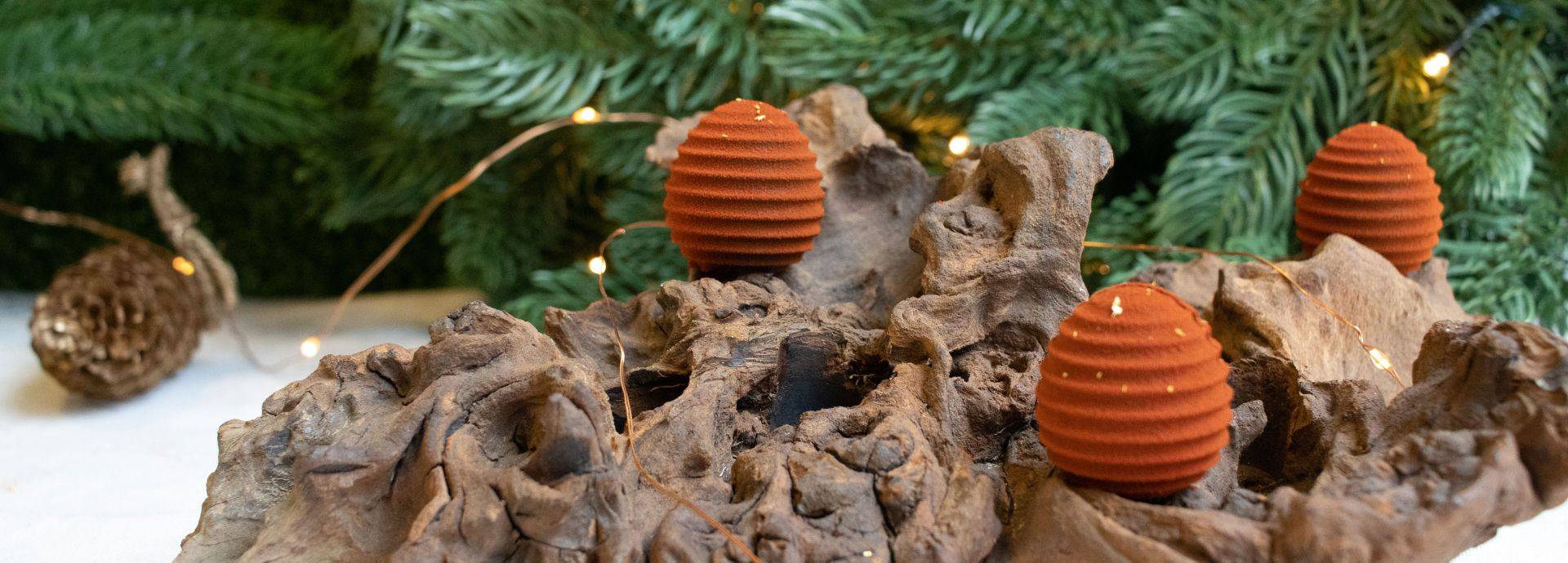 CARMA® Hazelnut and Cinnamon Pine Cone Bonbon