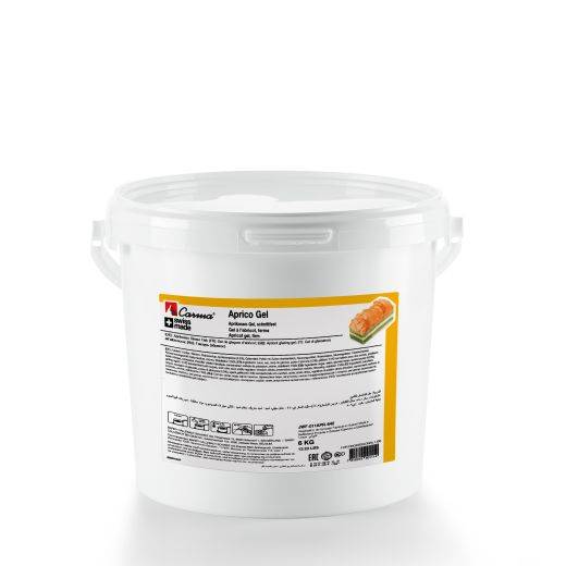 Gels und Glasuren - Aprico-Gel, fest - 12.5kg Kessel