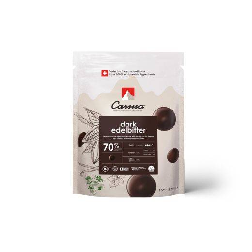 COUVERTURE NOIRE - DARK EDELBITTER 70% - PISTOLES - SACHET 1,5KG