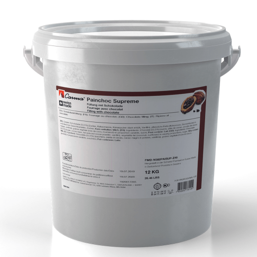 DARK CHOCOLATE FILLINGS - PAINCHOC SUPREME - PAIL 12KG