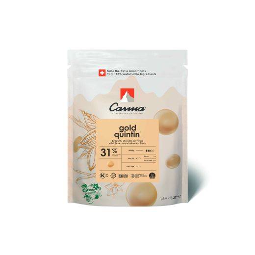 COUVERTURES - GOLD QUINTIN 31% - DROPS - 1.5KG BAG