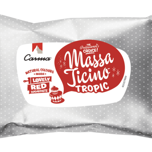 ROTE ZUCKERPASTE – MASSA TICINO LOVELY RED – FLOWPACK 250G