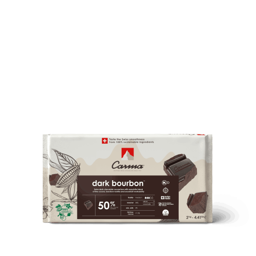 DARK COUVERTURE - DARK BOURBON 51% - BLOCK - FLOW PACK 2KG