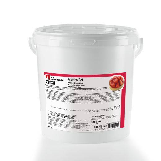 Gels und Glasuren - Himbeergel - Frambo-Gel, fest - 12.5kg Kessel