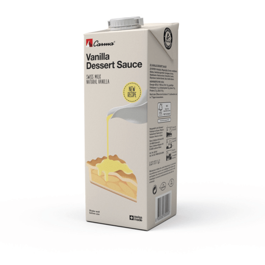TOPPINGS & SAUCES – VANILLA SAUCE – 1.08KG TETRAPAK