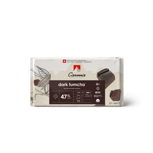 DUNKLE COUVERTURE - DARK TUMCHA 47% - BLOCK - FLOW PACK 2KG
