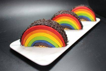 Regenbogen-Küchlein