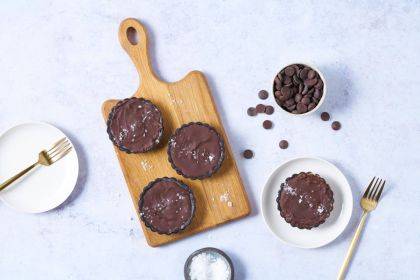 Salted Caramel and Chocolate Tartlets