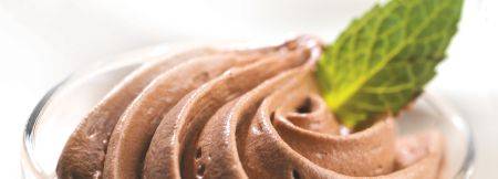 Mousse de chocolate con menta