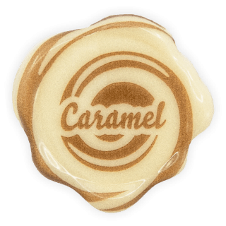 Caramel Seal - Chocolate Decorations - Wax Seal Shape - 70 pcs
