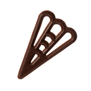 Dark Chocolate Fan Decor