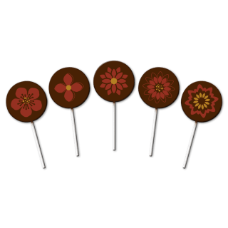 Flower Lollies - Transfer Sheets - 30 pcs