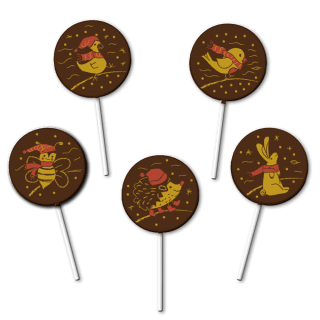 Winter Friends Lollies - Transfer Sheets - 60 pcs