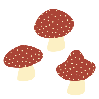 Red Mushrooms - Chocolate Decorations - Assorted Mushroom Plaques - 168 pcs