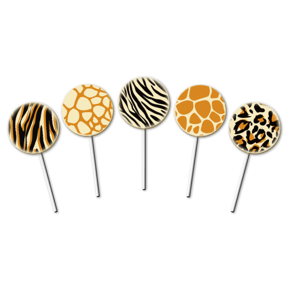 Safari Lollies - Transfer Sheets - 30 pcs