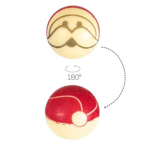 Santa Bauble - Chocolate Decorations - Ball Shapes - 63 pcs