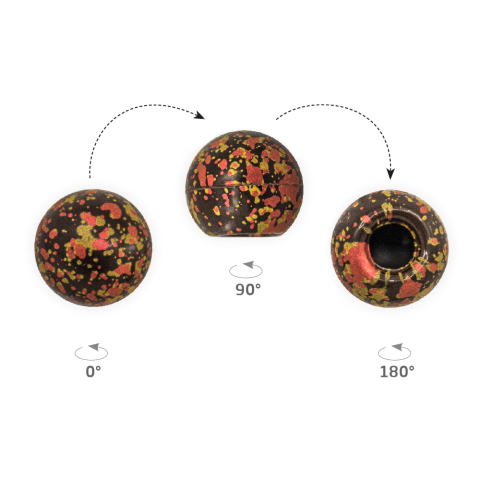 Truffle Shell Splatters - Chocolate Decorations - Truffle Shell - 63 pcs