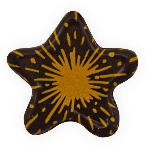 Shiny Star Seal - Chocolate Decorations - Wax Seal Star Shapes - 70 pcs