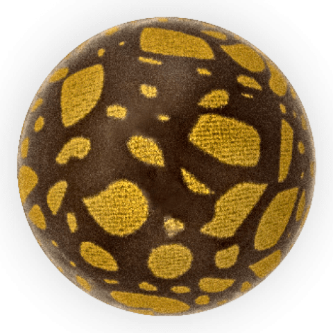 Terrazzo Ball - Chocolate Decorations - Ball Shape - 63 pcs