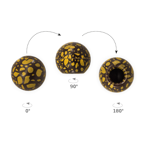 Truffle Shell Terrazzo - Chocolate Decorations - Truffle Shell - 63 pcs