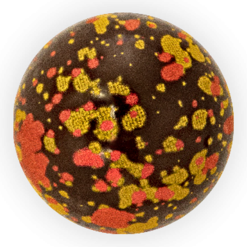 Splashes Ball - Chocolate Decorations - Ball Shape - 63 pcs