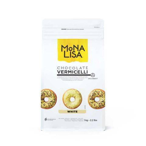 Vermicelli de Chocolate Branco Mona Lisa - 1kg