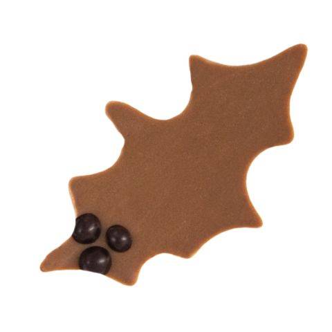 Original Xmas Leaf - Chocolate Decorations - Holly Leaf Plaques - 140 pcs
