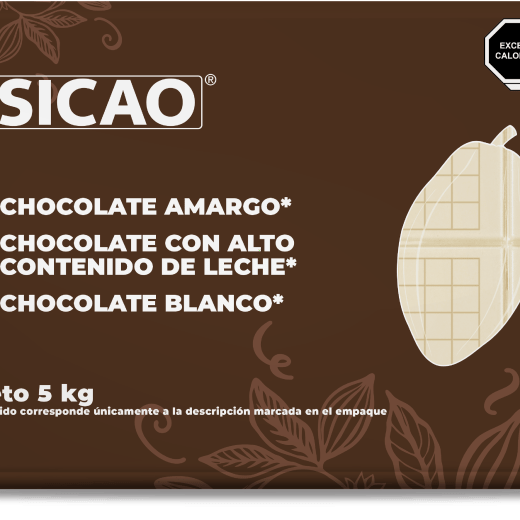 Chocolate - Chocolate blanco - 30.5% Cacao - Block wrapped 5 kg