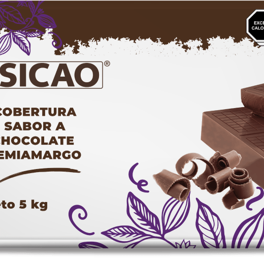 Chocolate - Chocolate amargo - 52% Cacao - Block wrapped 5 kg