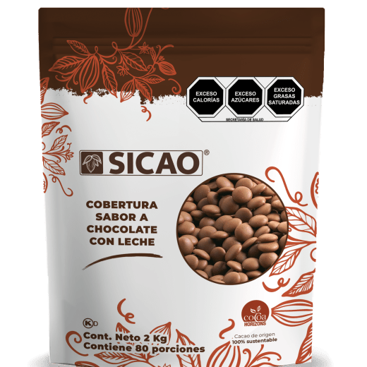 Sucedáneo - Sabor Chocolate con leche - 7% Cacao - Gotas - 2 kg