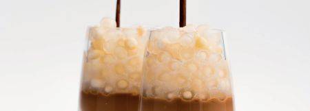 Chocolate and sago pudding